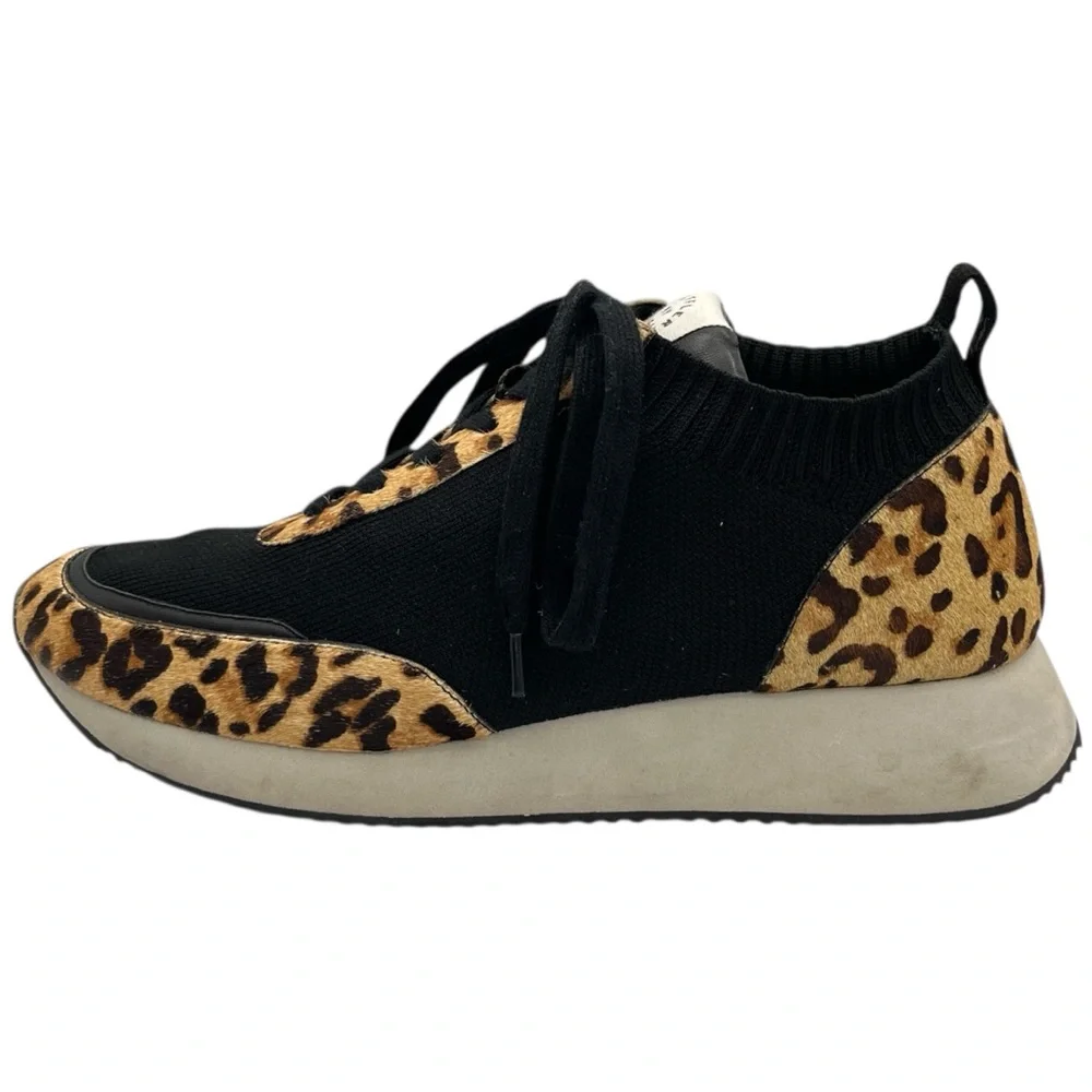 Loeffler Randall Remi Sneakers in Leopard Calf Hair US 9.5 - Picture 5 of 11